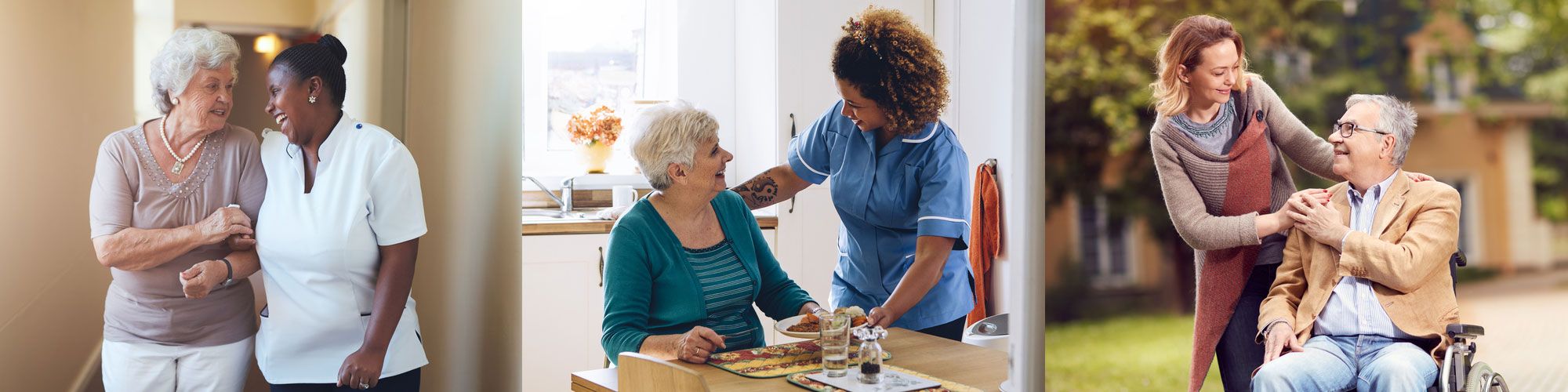 Elderly people being cared for at Wrexham care home